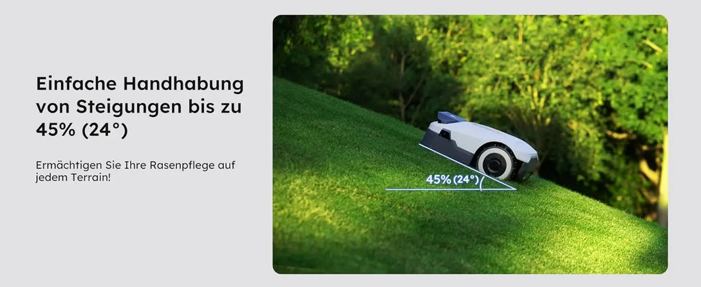 ANTHBOT Genie 600 AI Wireless Robotic Lawnmower, Max. 900 m², Full Frequency Band RTK + 4 Camera Vision Lawn Mower Robot