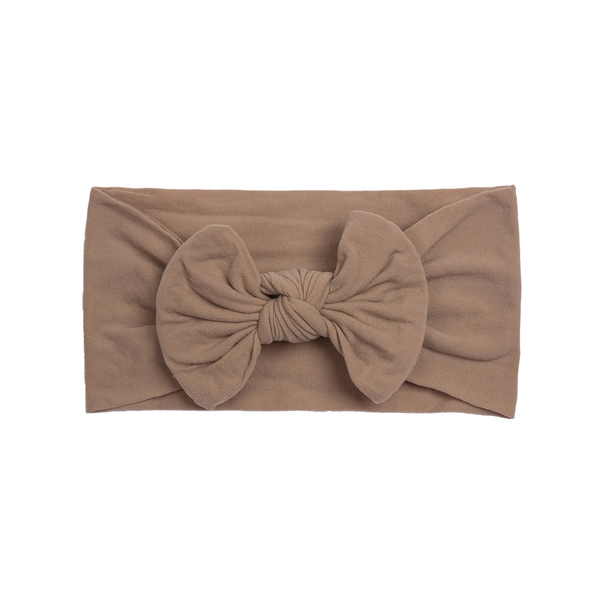 Soft Baby Bow Headband – Stretchy Nylon Hair Band for Newborn Girls & Toddlers