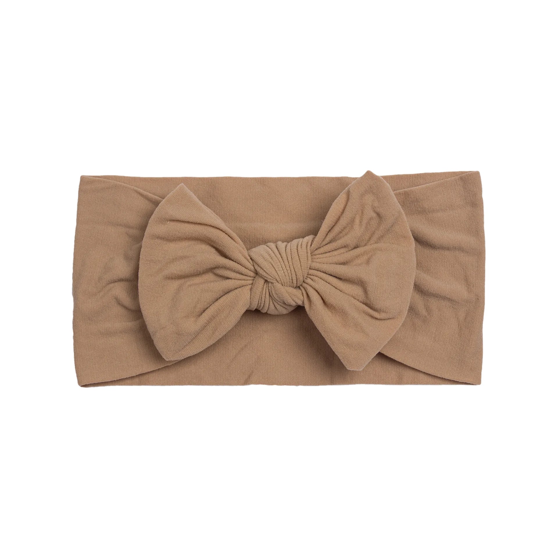 Soft Baby Bow Headband – Stretchy Nylon Hair Band for Newborn Girls & Toddlers