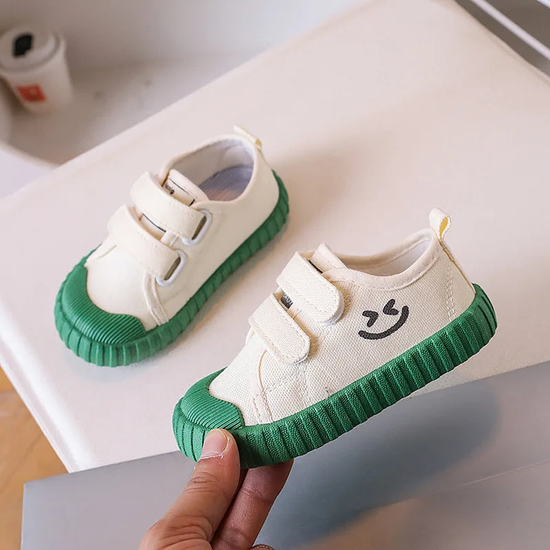 Children Canvas Shoe Candy Color Korean Style Kids Casual Shoes Toddler Girl Boy Breathable Soft Sole Board Shoes Tenis Infantil