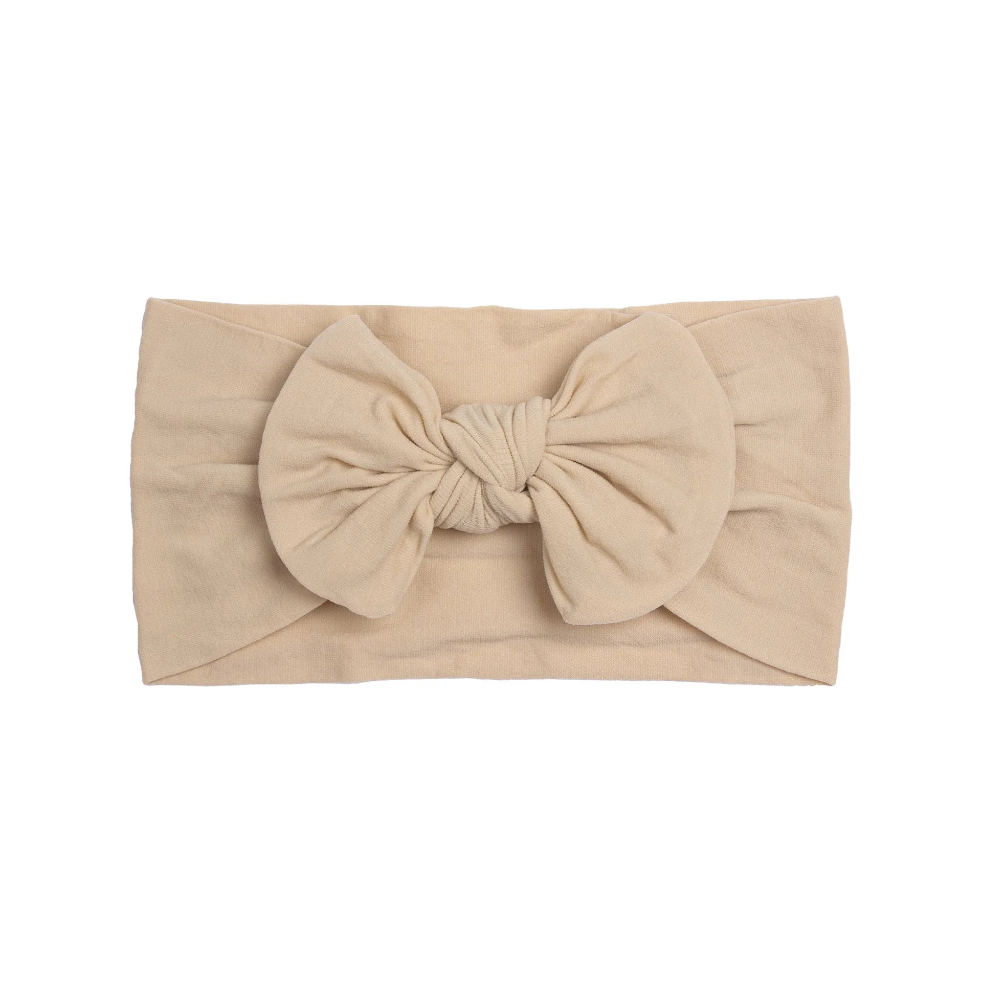 Soft Baby Bow Headband – Stretchy Nylon Hair Band for Newborn Girls & Toddlers