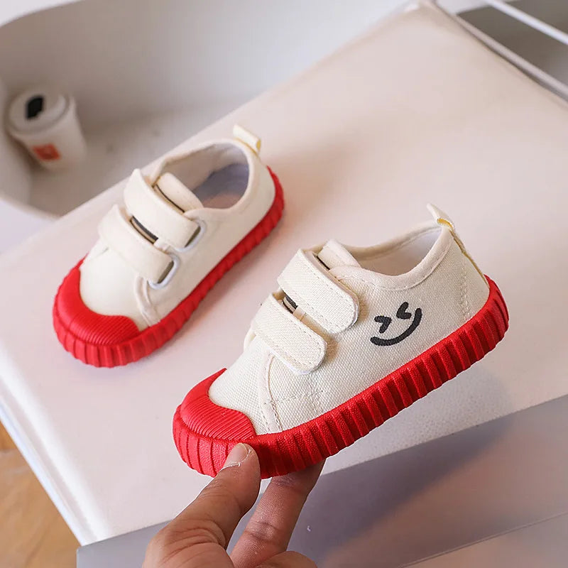 Children Canvas Shoe Candy Color Korean Style Kids Casual Shoes Toddler Girl Boy Breathable Soft Sole Board Shoes Tenis Infantil