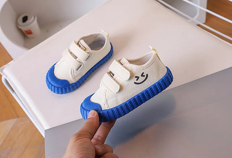 Children Canvas Shoe Candy Color Korean Style Kids Casual Shoes Toddler Girl Boy Breathable Soft Sole Board Shoes Tenis Infantil