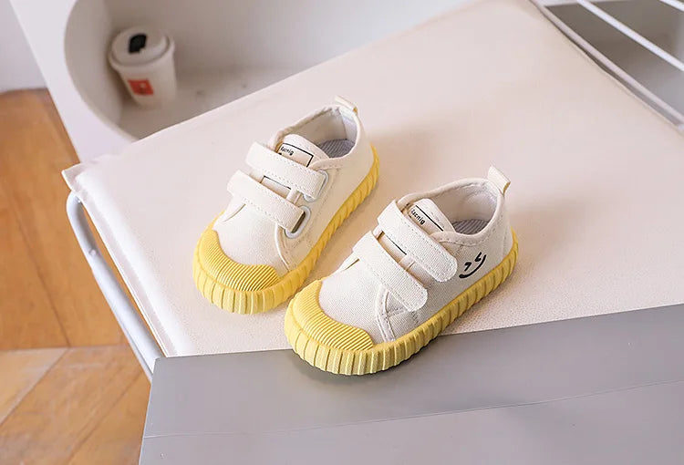 Children Canvas Shoe Candy Color Korean Style Kids Casual Shoes Toddler Girl Boy Breathable Soft Sole Board Shoes Tenis Infantil