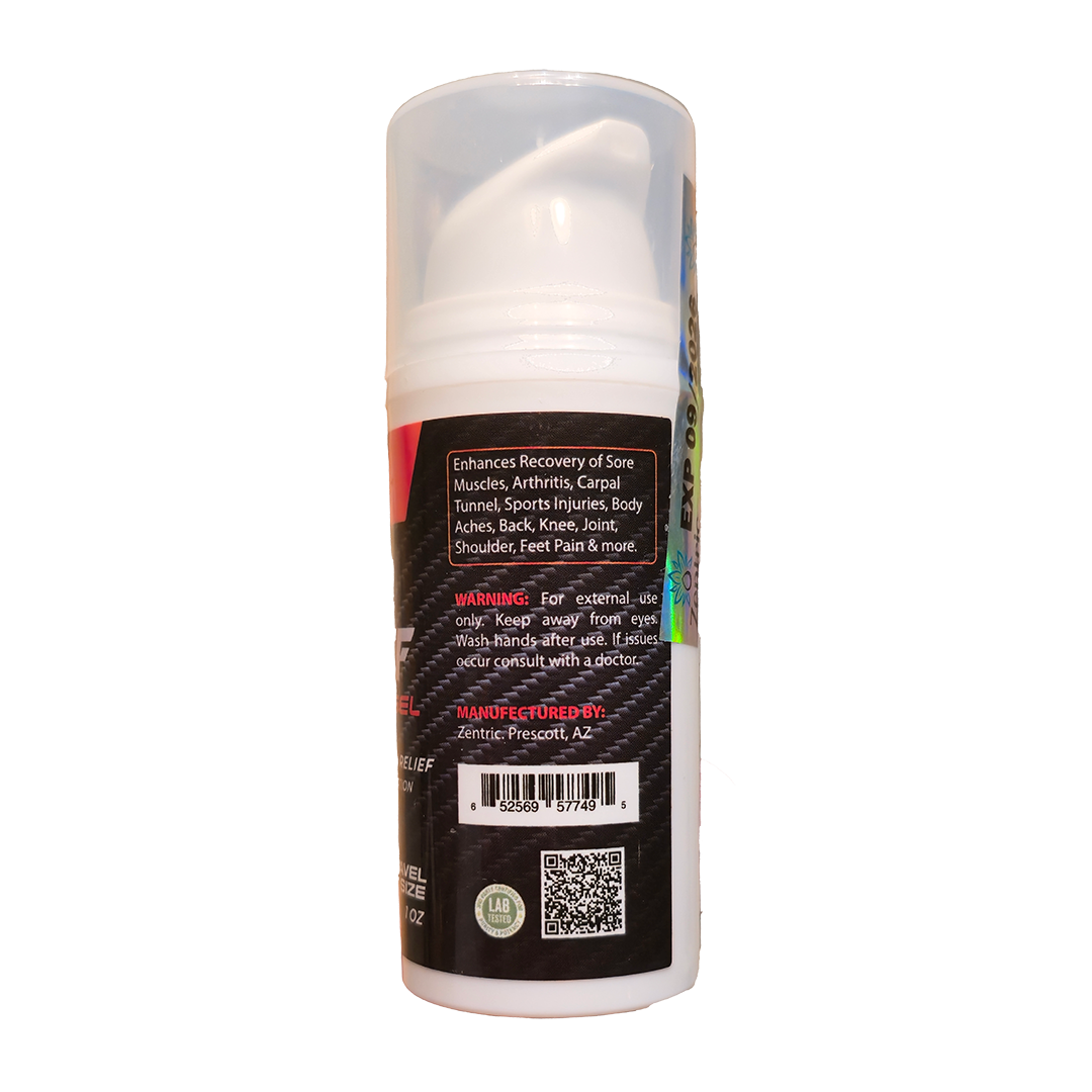 Max Relief Recovery Gel Travel 945mg CBD 225 CBG 1oz